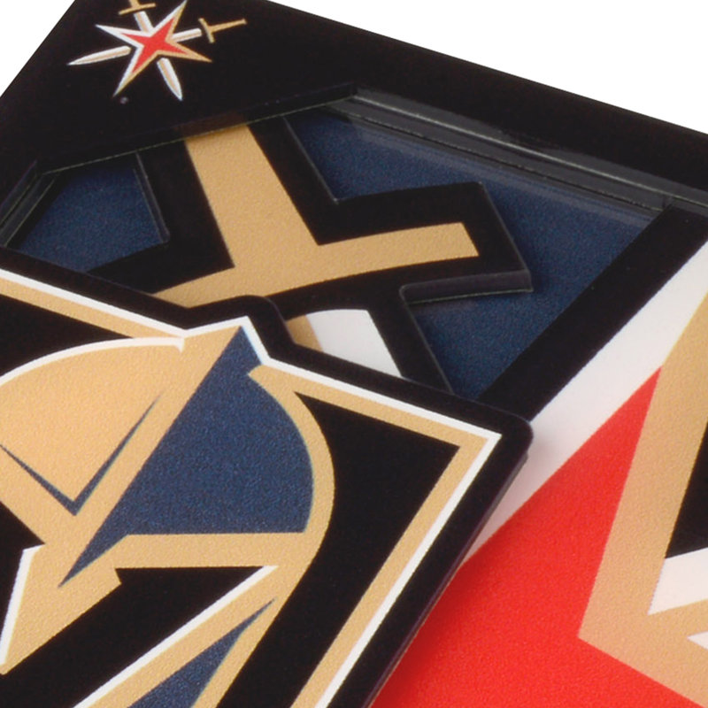 NHL 3D Logo Series Coasters, Vegas Golden Knights