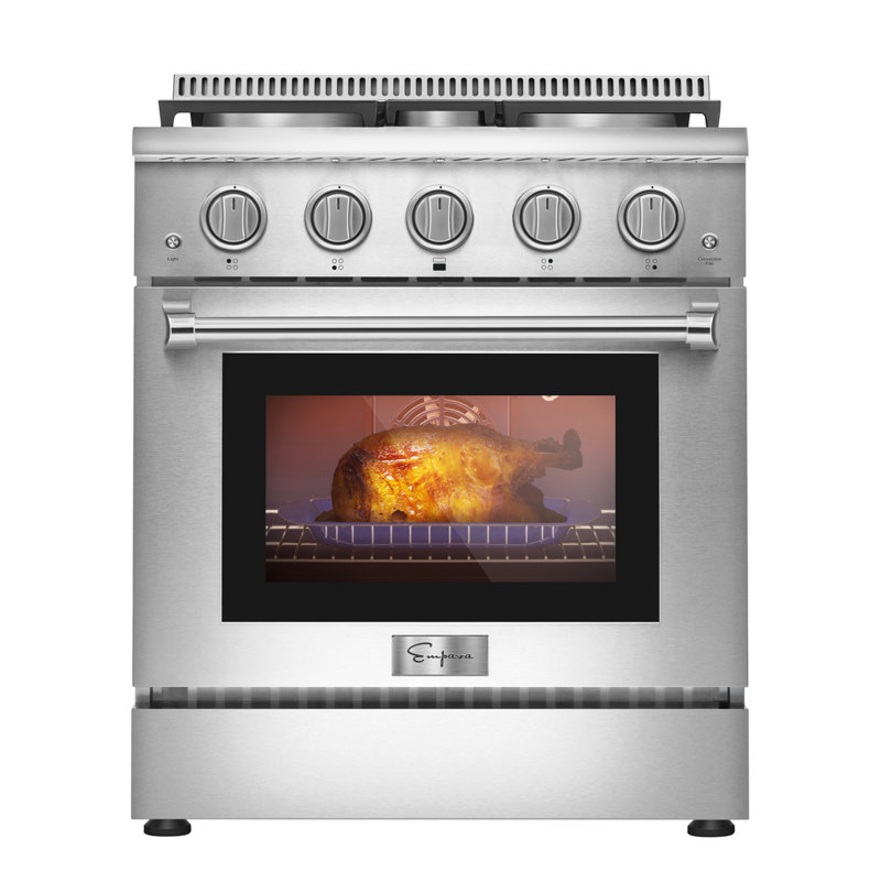 Empava 30" 4.2 Cubic Feet Slide-In Range