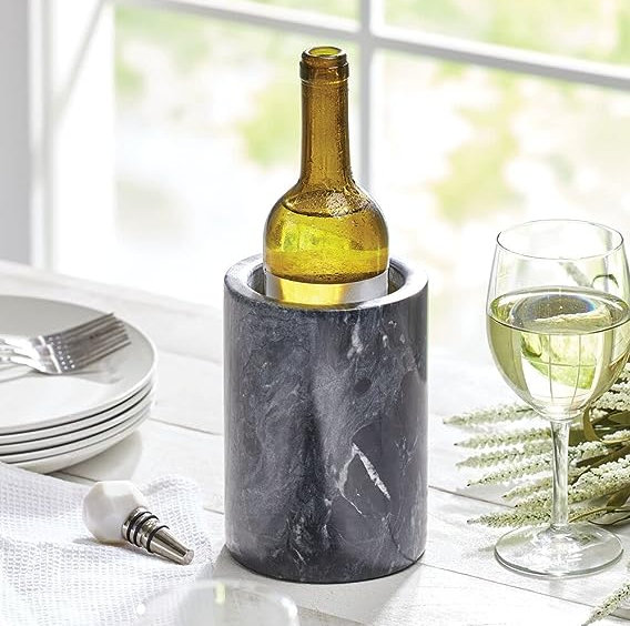 Artifacts Rattan™ Wine Bucket, Black Matte