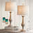 Polina 27.5" Dimmable Touch Table Lamp Retro Country Lamp Suitable for Bedroom with USB