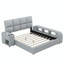 Lit plateforme avec rangement en cuir Ignram-583005772