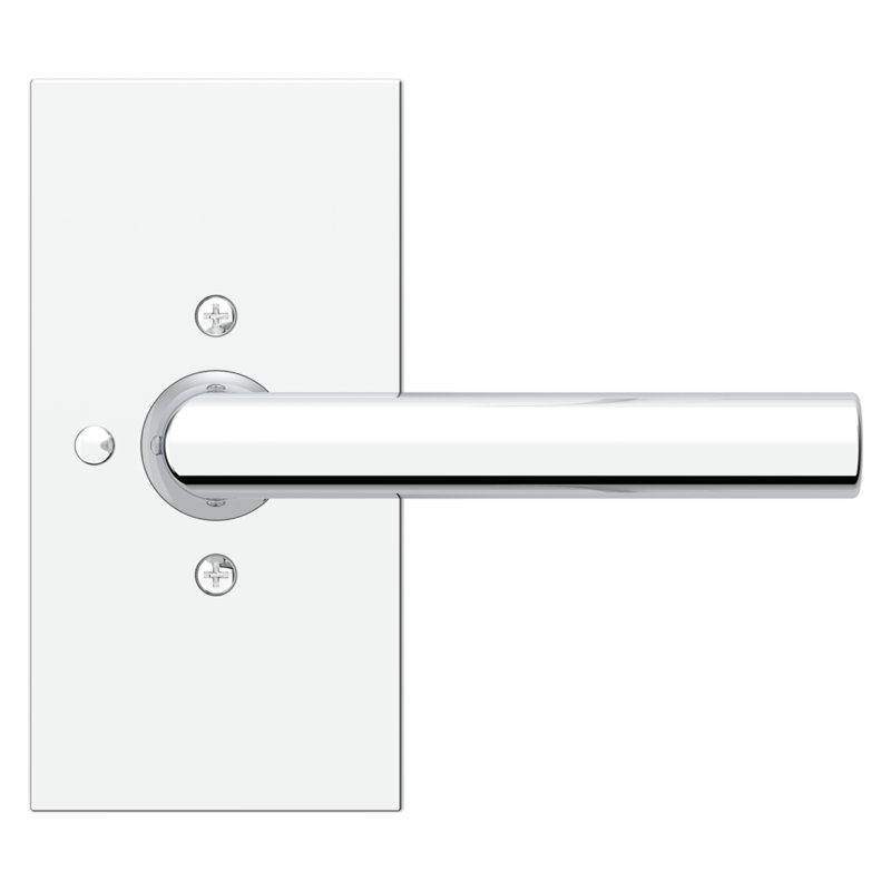 5 H X 5.53125 W X 5 Privacy (Bed & Bath) Door Lever, Polished Chrome