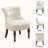 Chenille Upholstered Button Tufted Wingback Side Chair-351151113