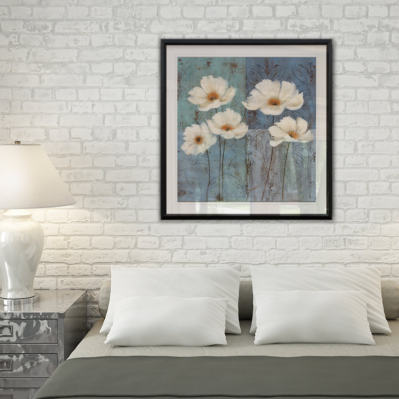 « fleur fields i », impression encadrée, H 17,5 po x l 17,5 po x P 1,5 po