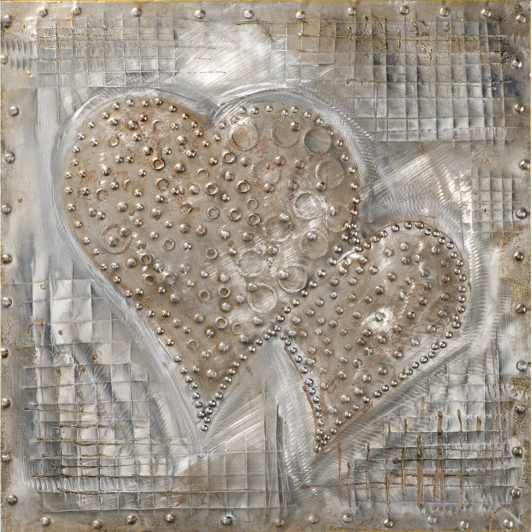 Metallbild Hearts