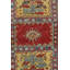 Rug & Kilim’S Kazak Style Rug In Red And Yellow With Geometric Medallion