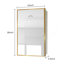 Armoire à pharmacie murale 16 po x 28 po à fixation murale ou encastrée avec miroir