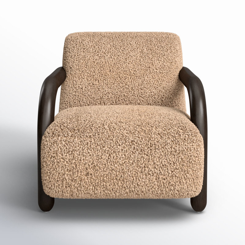 Aniston Chair, Andes Toast Polyester, Burnt Birch, Burnt Birch