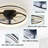 Modern 18.9" LED Ceiling Fan With Light, Dimmable  & Remote Control For Bedroom, Kitchen & Living Room