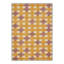 Tapis géométrique jaune / beige / mauve lavable à la machine avec envers antidérapant Abdellah-236159651