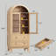 Grande armoire de rangement arquée 71 "-130025273