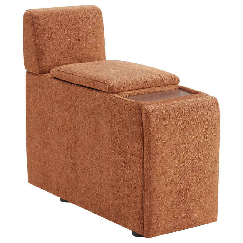 Console de rangement avec porte-gobelets Winfree, Terracotta