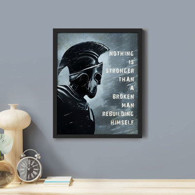 «Restruction Yourself Dark Knight Cavalry Spartan Warrior» sur papier