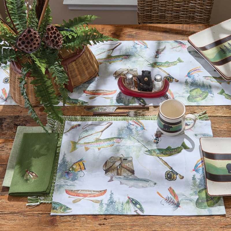 Jayleen Runner No Pattern Cotton Table Runner, 36" L x 13" W