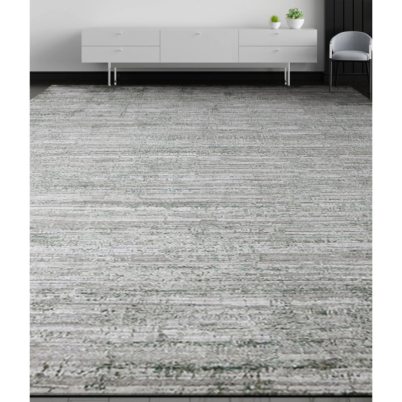 Area Rug in Dark Gray/Gray, Rectangle 2' x 3'