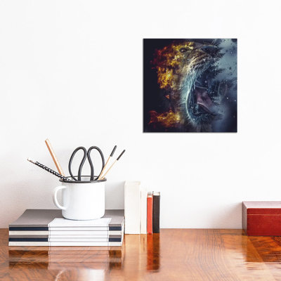 Enraged 1 Piece Wrapped Canvas Wall Art
