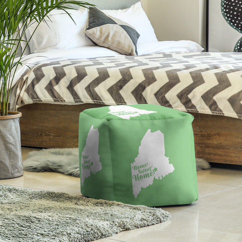 Repose-pieds à cubes bangor the home, Vert