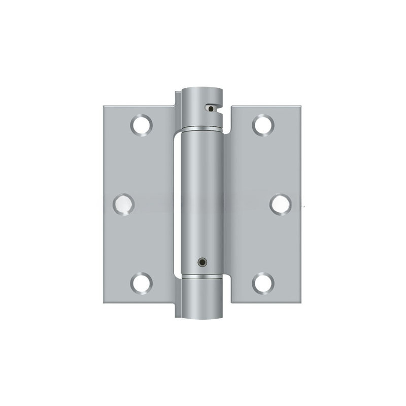 64'' x 64'' Steel Surface Mount Hinge, Brushed Chrome