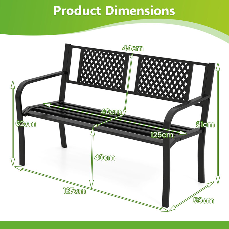 Metal Outdoor Bench