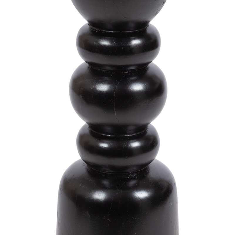 Salu Accent Table 9.5" Diameter, Gloss Black