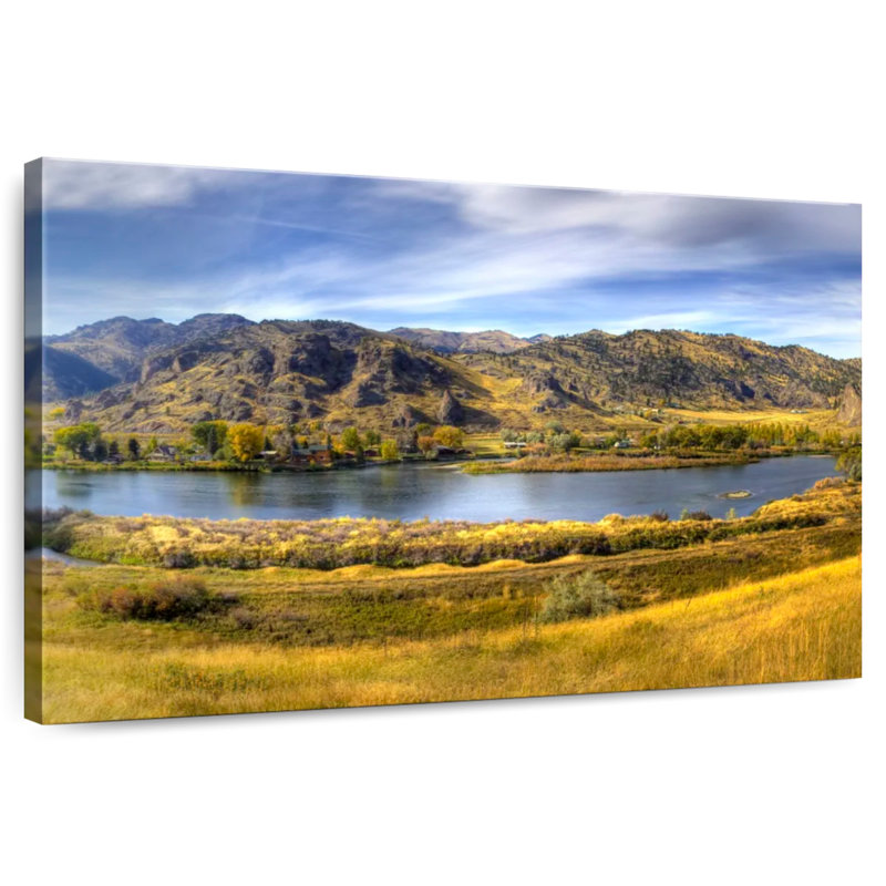 Alvord Missouri Riverscape, H 26 po x l 39 po