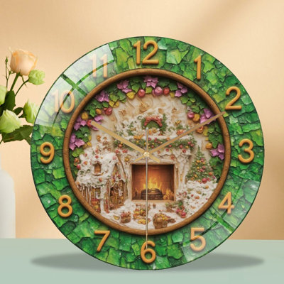 Horloge murale de Noël 12 po