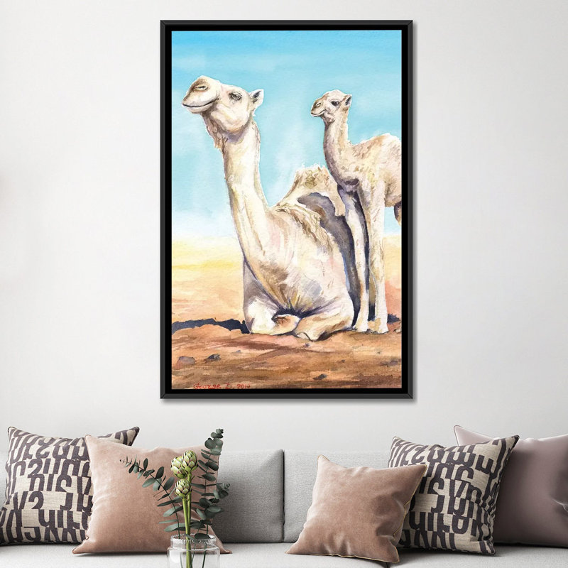 « mixte & de veau », impression sur toile, H 26 po x l 18 po x P 1,5 po, Toile avec cadre noir, Pas de tapis