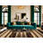 Washable Sand Dark Brown Striped Area Rug-967183391