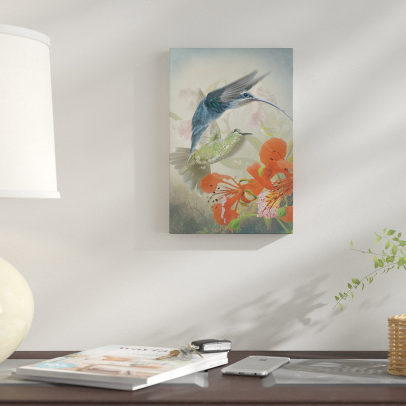 « hummingbird cycle ii », reproduction d’impression sur toile tendue, H 12 po x l 8 po x P 0,75 po, Toile tendue