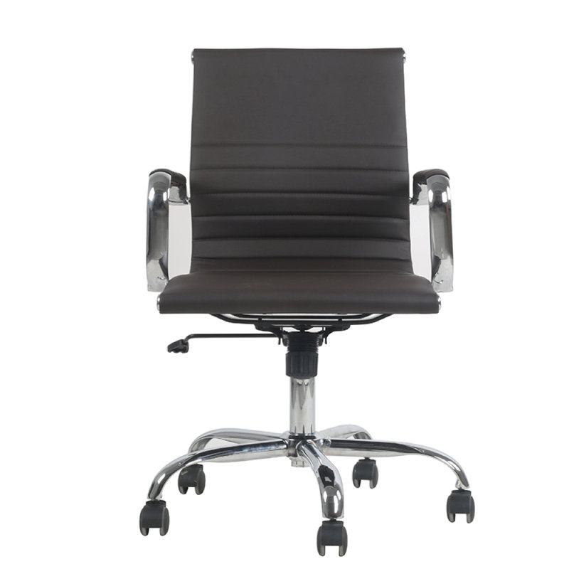 Fauteuil de conférence ergonomique en polyuréthane, Brun