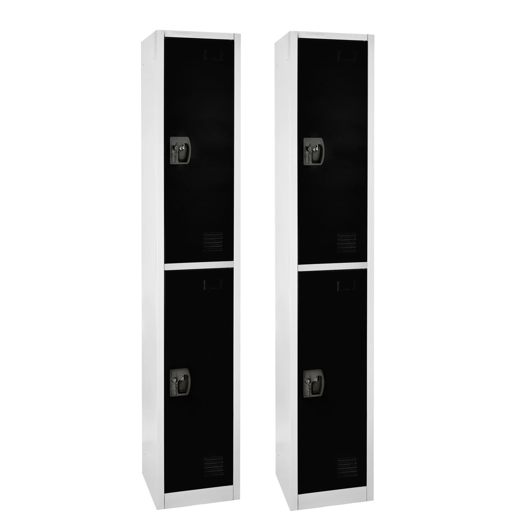 12'' Wide Steel 2-Tier School and Gym Locker (Set of 2) AdirOffice 