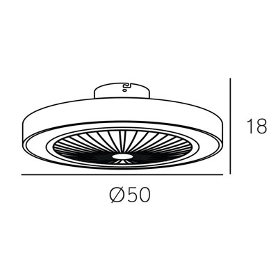 Quinlynn 50cm Ceiling Fan with LED Lights