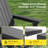 HDPE Folding Adirondack Chair with 3-Position Adjustable Back and Cup Holder, All-Weather Heavy Duty Outdoor Furniture Set for Backyard and Pool-813515820