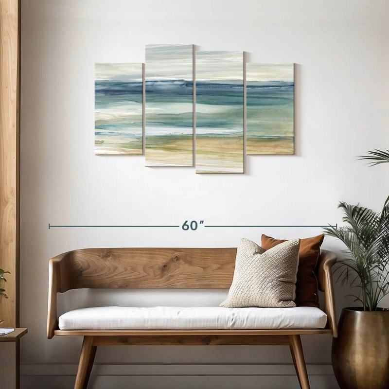 «Ocean Breeze I», reproduction d'art sur toile, H 27 po x l 43 po x P 1,25 po