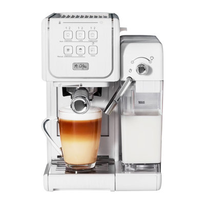 Mr. Coffee OneTouch CoffeeHouse+ Espresso, Cappuccino, and Latte Maker in White