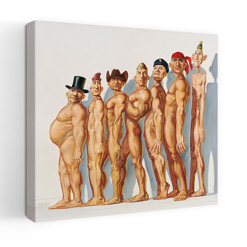 Art contemporain, art contemporain surréel, H 18 po x l 18 po