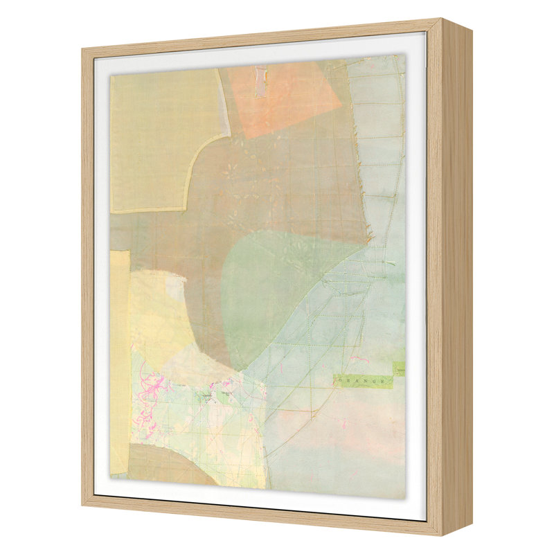 Orange Print by Susan Smereka, Nordic Oak, 20" H x 15" W x 1.5" D