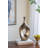 Round Bronze Vase With Textured Open-Cut Design-27873355