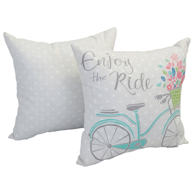 Outdoor Reversible Throw Pillow