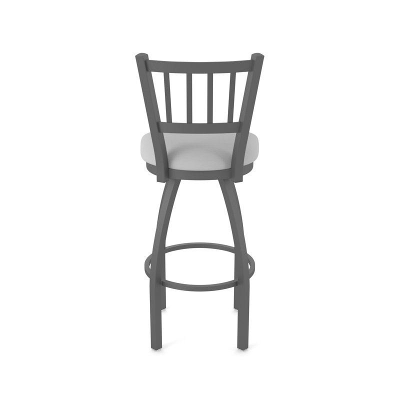 Tabouret pivotant 810 Contessa, Vinyle - gris Folkstone Canter, Étain, Très grand (siège d'une hauteur de 36 po)