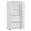 Armoire de rangement haute et large pour salle de bain, unité de rangement pour salle de bain, armoire autoportante avec 4 portes, tablettes réglables