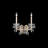 San Marco Aluminium Candle Wall Light-87219247