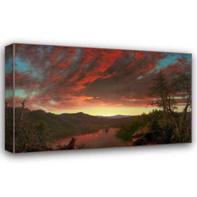 Art sur toile tendue par Millic Pines Church, Frederic Edwin Gallery, Twilight in the Wilderness