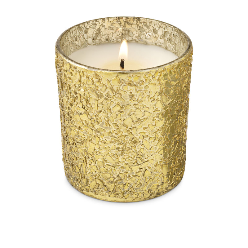 Bougie scintillante en verre