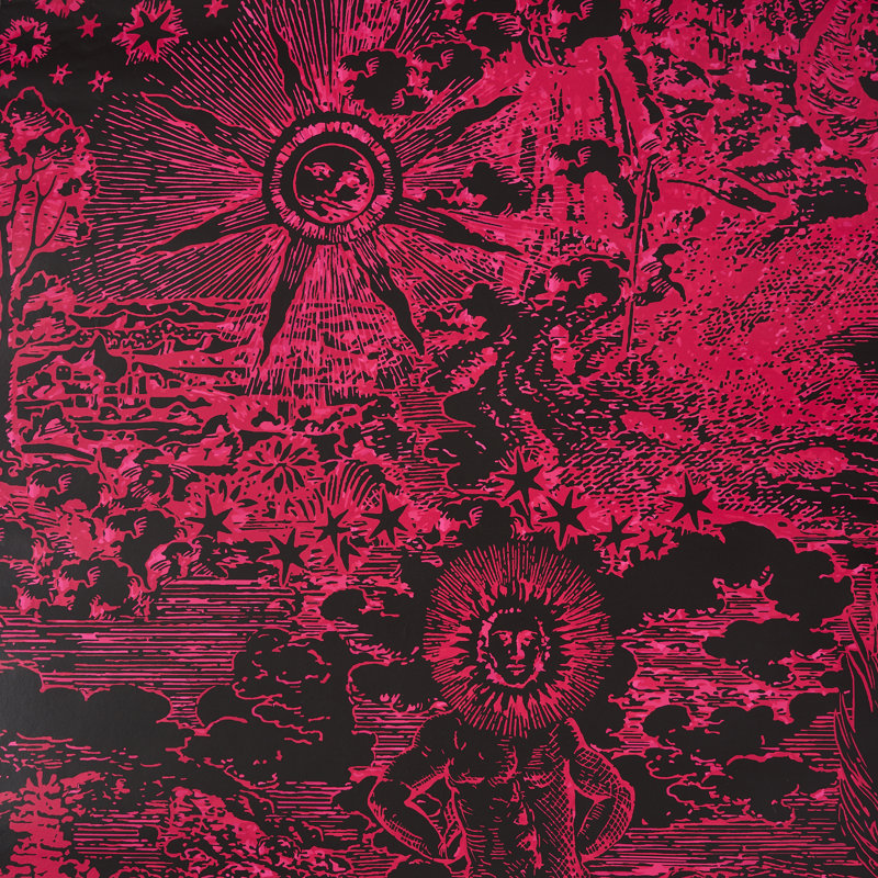 Schumacher x Johnson Hartig Modern Toile Wallpaper, Pink/Black