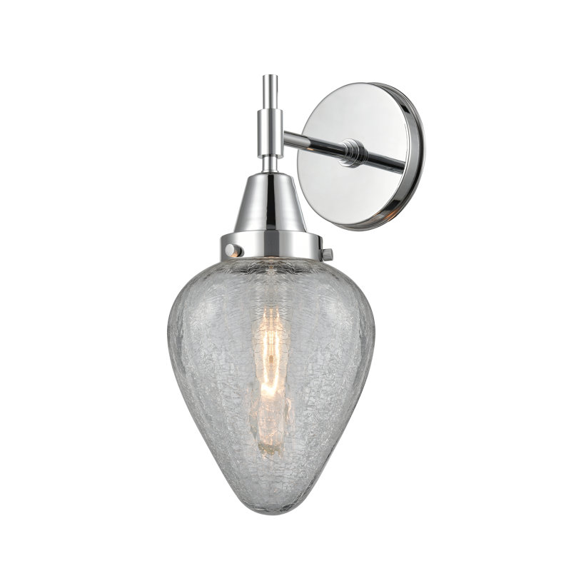 Gayle Chrome Armed Sconce, Polished Chrome, No Bulb Included