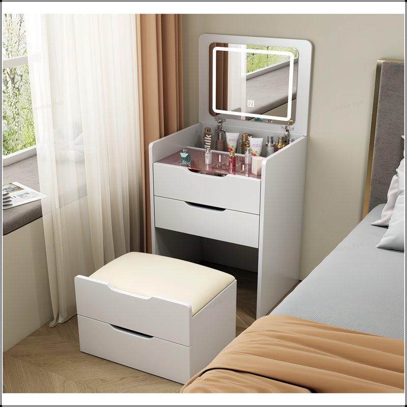 Meuble-lavabo compact polyvalent avec de multiples fonctions et un design élégant pour la chambre à coucher