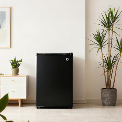 Mini réfrigérateur de 4,5 pieds cubes, réfrigérateur compact à une porte - écoénergétique, porte réversible, fonctionnement silencieux avec tablettes réglables pour dortoir, bureau, chambre à coucher, cuisine, bar