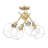 Manderly Glass Semi Flush Mount-95376511