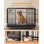  Cage pour chien pliable à montage rapide en 5 minutes avec portes doubles et plateau amovible-791272779